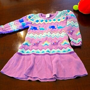 Gymboree sweater dress dinosaur